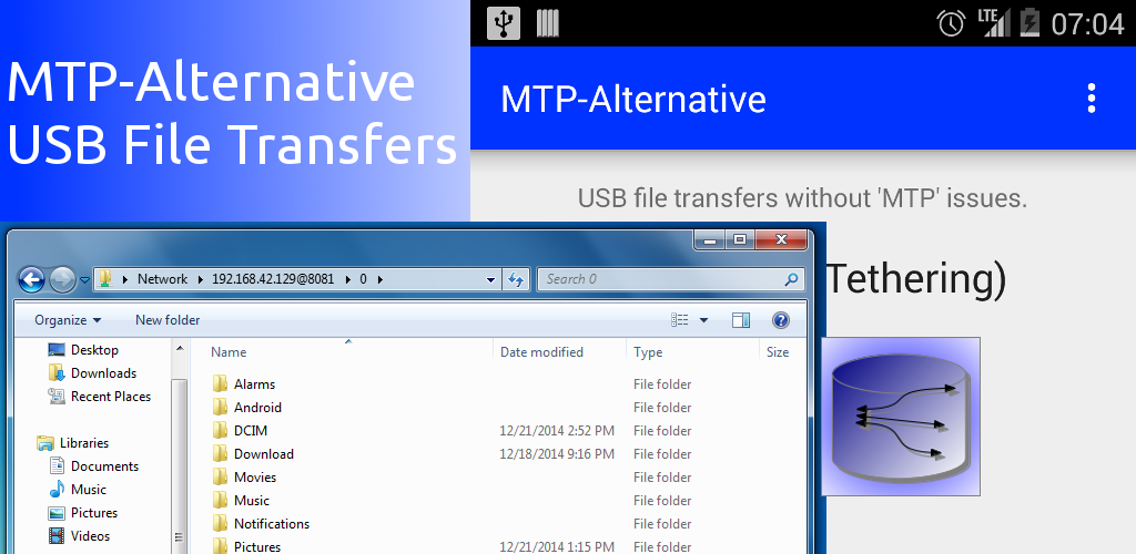 MTP-Alternative USB File Transfers