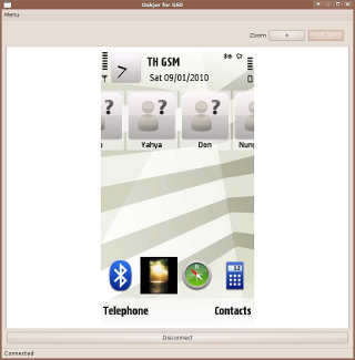 Ookjor - show S60 phone screens live on the computer